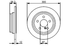 BOSCH 0986479414 — Disc de frână