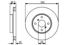 BOSCH 0986479430 — Тормозной диск