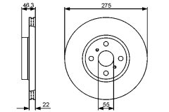 BOSCH 0986479431 — Тормозной диск