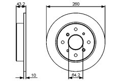 BOSCH 0986479447 — Disc de frână