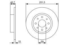 BOSCH 0986479C83 — Disc de frână