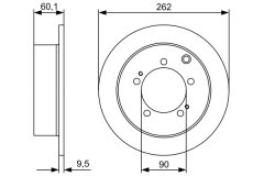 BOSCH 0986479512 — Тормозной диск
