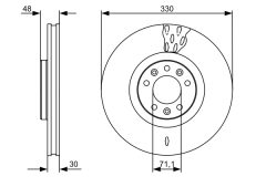 BOSCH 0986479529 — Disc de frână