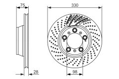 BOSCH 0986479581 — Тормозной диск