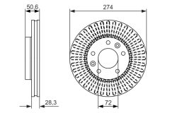 BOSCH 0986479599 — Disc de frână