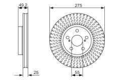 BOSCH 0986479619 — Disc de frână