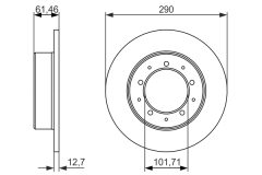 BOSCH 0986479631 — Тормозной диск