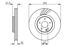 BOSCH 0986479650 — Disc de frână