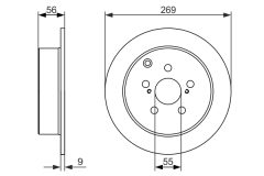 BOSCH 0986479658 — Disc de frână