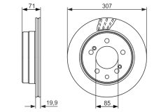 BOSCH 0986479665 — Disc de frână