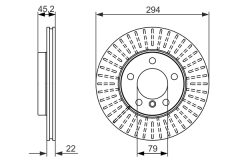 BOSCH 0986479725 — Тормозной диск