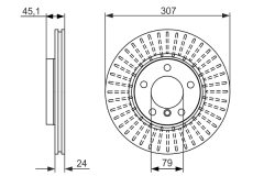BOSCH 0986479726 — Тормозной диск