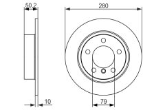 BOSCH 0986479728 — Тормозной диск