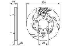BOSCH 0986479732 — Тормозной диск
