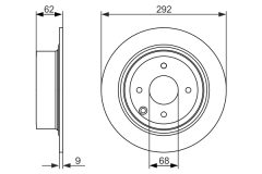 BOSCH 0986479742 — Тормозной диск