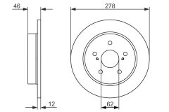 BOSCH 0986479752 — Тормозной диск