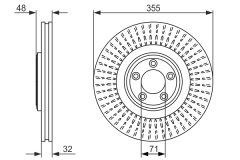 BOSCH 0986479754 — Disc de frână