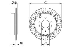 BOSCH 0986479757 — Тормозной диск
