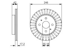 BOSCH 0986479769 — Disc de frână
