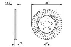 BOSCH 0986479787 — Тормозной диск