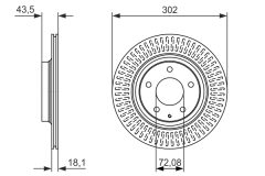 BOSCH 0986479796 — Disc de frână