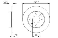 BOSCH 0986479827 — Disc de frână