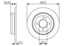 BOSCH 0986479A44 — Disc de frână