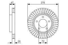 BOSCH 0986479A52 — Тормозной диск