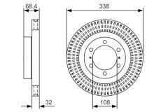BOSCH 0986479A65 — Disc de frână