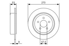 BOSCH 0986479A79 — Disc de frână