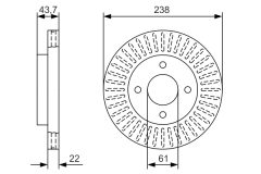 BOSCH 0986479A87 — Тормозной диск