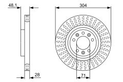 BOSCH 0986479A89 — Disc de frână