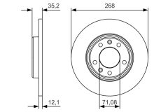 BOSCH 0986479C24 — Disc de frână