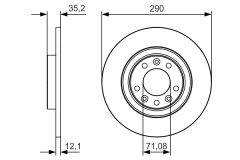 BOSCH 0986479C25 — Disc de frână
