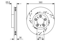 BOSCH 0986479D22 — Тормозной диск
