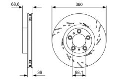 BOSCH 0986479D23 — Тормозной диск