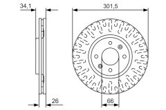 BOSCH 0986479D36 — Disc de frână