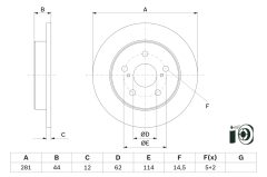 BOSCH 0986479E91 — Disc de frână