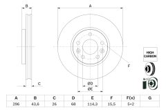 BOSCH 0986479F05 — Тормозной диск