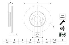 BOSCH 0986479F29 — Disc de frână