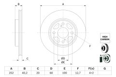 BOSCH 0986479F37 — Тормозной диск