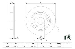 BOSCH 0986479G17 — Тормозной диск