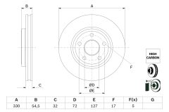 BOSCH 0986479G78 — Disc de frână
