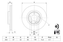 BOSCH 0986479J04 — Disc de frână