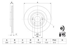 BOSCH 0986479J23 — Тормозной диск