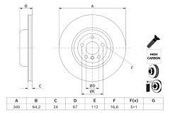 BOSCH 0986479J71 — Тормозной диск