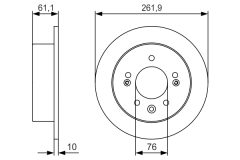 BOSCH 0986479R09 — Тормозной диск