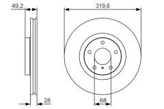 BOSCH 0986479R22 — Disc de frână