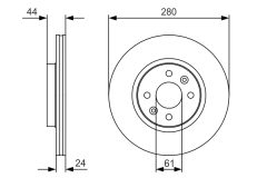 BOSCH 0986479R67 — Disc de frână