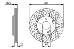 BOSCH 0986479R69 — Тормозной диск